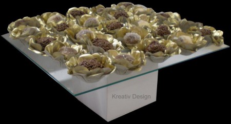 Base MDF para doces com Vidro